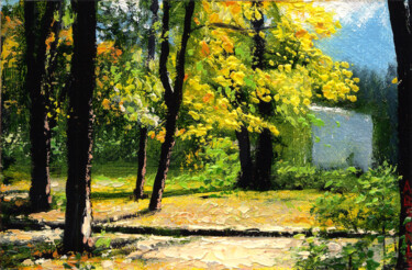 Painting titled "INSPIRATION" by Victor Arseni, Original Artwork, Acrylic Mounted on Cardboard