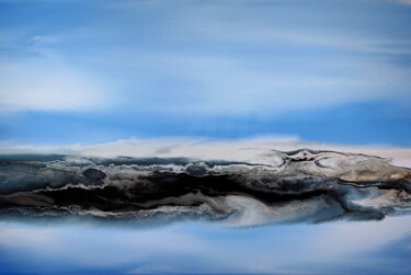 Картина под названием "Quiet winter scenery" - Felix Günther, Подлинное произведение искусства, Акрил