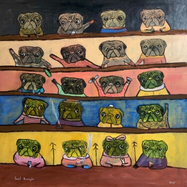 "Pug corporation #5" başlıklı Tablo Pavel Kuragin tarafından, Orijinal sanat, Akrilik