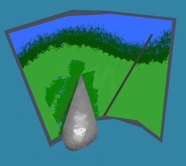 Flint Shard And Car Windscreen