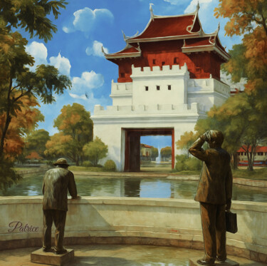 Estampas & grabados titulada "Threshold of Memory…" por Patrick John Bennett (Patrice), Obra de arte original, Fotografía di…