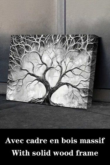 Εκτυπώσεις & Χαρακτικά με τίτλο "Tree Of Life Scandi…" από 江华 梁, Αυθεντικά έργα τέχνης, Ψεκασμός μελάνης Τοποθετήθηκε στο Ξύ…