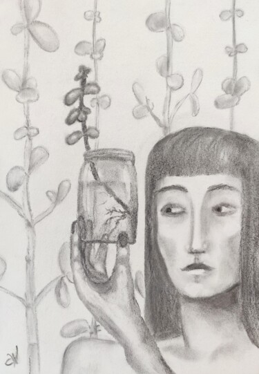 "Look at the Root" başlıklı Resim Stasy Vo tarafından, Orijinal sanat, Karakalem