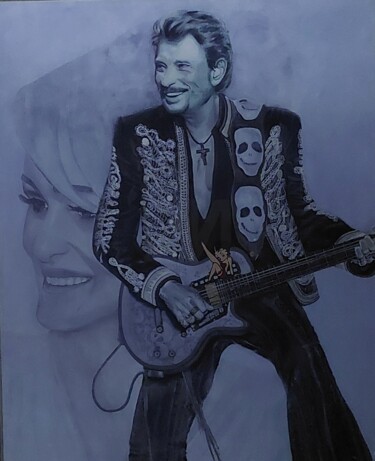 Painting titled "Vivre pour le meill…" by Carine Chandioux, Original Artwork, Acrylic Mounted on Wood Stretcher frame