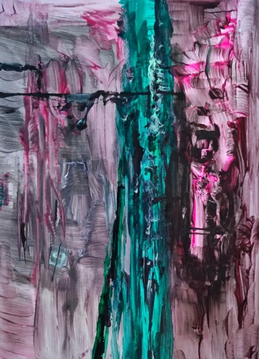 Painting titled "Roi 'n Zumma's Mani…" by Milto Sideris, Original Artwork, Acrylic