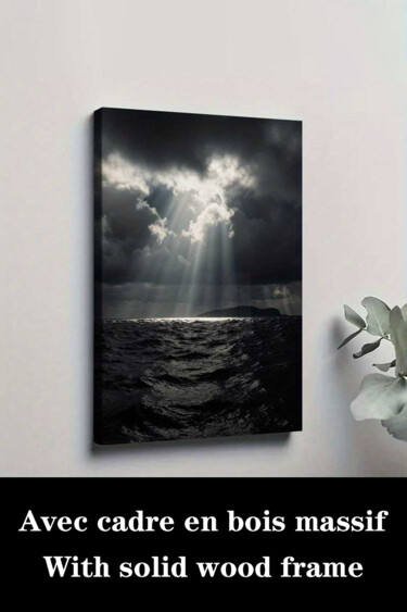 "Ocean Storm Cloudy…" başlıklı Baskıresim 江华 梁 tarafından, Orijinal sanat, Mürekkep püskürtmeli Ahşap Sedye çerçevesi üzerin…