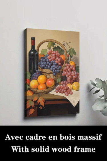 "Vintage Farmhouse S…" başlıklı Baskıresim 江华 梁 tarafından, Orijinal sanat, Mürekkep püskürtmeli Ahşap Sedye çerçevesi üzeri…