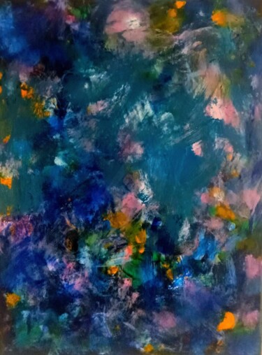 "Les vers luisants" başlıklı Tablo Alyssa Pasquier tarafından, Orijinal sanat, Akrilik Ahşap Sedye çerçevesi üzerine monte e…