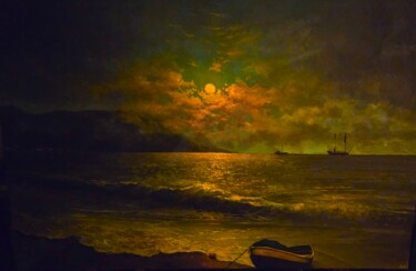 Painting titled "LYRICS OF THE OCEAN" by Arkadi Sevumyan, Original Artwork, Oil