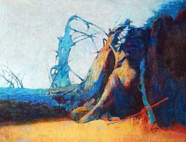 Painting titled "Khlong Wan Beach" by Stas Prokhortsev Stanislav Prokhortsev, Original Artwork, Oil