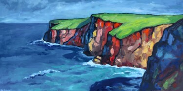 "Ocean Cliffs of Mad…" başlıklı Tablo Olga Gorbachyova tarafından, Orijinal sanat, Petrol