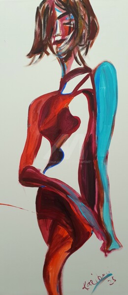 Pintura titulada "Lithium des Seins" por Karibou Artist, Obra de arte original, Acrílico Montado en Bastidor de camilla de m…