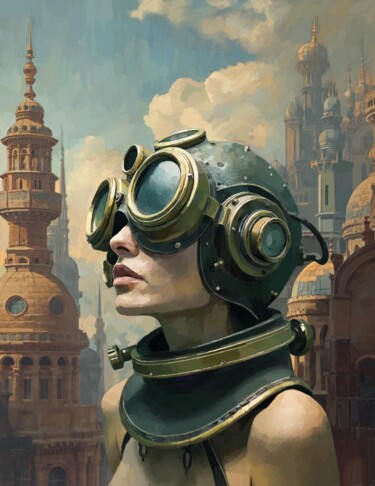 Arte digital titulada "The Watcher" por Peter Wingham, Obra de arte original, Trabajo Digital 2D