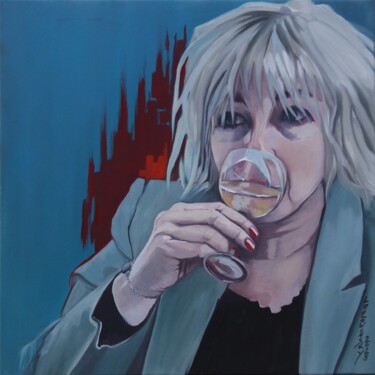 Malarstwo zatytułowany „Je ne sais plus t'a…” autorstwa Hélène Lazowinsky, Oryginalna praca, Olej