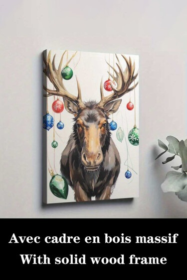 Printmaking titled "Tropical Beach Art…" by Jiang Hua Liang, Original Artwork, Inkjet Mounted on Wood Stretcher frame