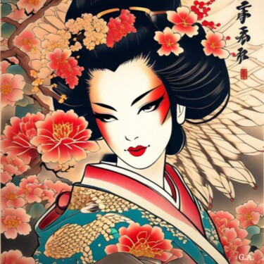 "Mystère Rouge — Gei…" başlıklı Dijital Sanat Gaboriau Gérald tarafından, Orijinal sanat, Dijital Resim