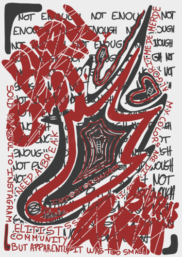 Цифровое искусство под названием "Burnout Burns Art" - Petitetoulon, Подлинное произведение искусства, Цифровая живопись