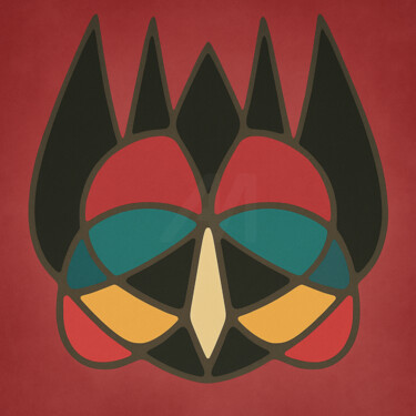 Arts numériques intitulée "Symétrie Chromatiqu…" par Yahya Ahssaini, Œuvre d'art originale, Peinture numérique