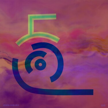 Arte digital titulada "nada visual vi-gita…" por Ojolo, Obra de arte original, Pintura Digital