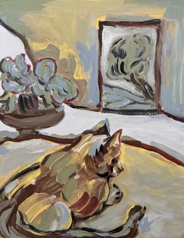 "Little cat." başlıklı Tablo Victoria General tarafından, Orijinal sanat, Akrilik Diğer sert panel üzerine monte edilmiş