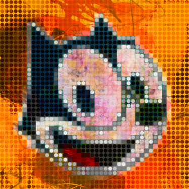 Digitale Kunst mit dem Titel "F3L1X 4B57RAC7" von José Luis Guerrero, Original-Kunstwerk, Digitale Collage