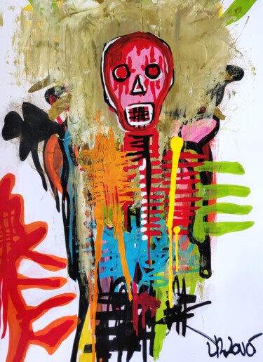 Painting titled "Anatomy of a shock" by Dr. Love, Original Artwork, Acrylic