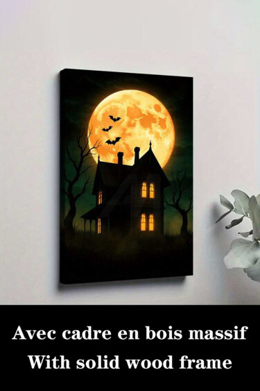 Gravures & estampes intitulée "Winter Snowman Art…" par Jiang Hua Liang, Œuvre d'art originale, Jet d’encre Monté sur Châssi…