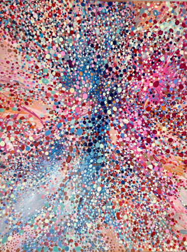 Peinture intitulée "„Blooming Universe“…" par Julia Brinkfrau, Œuvre d'art originale, Acrylique