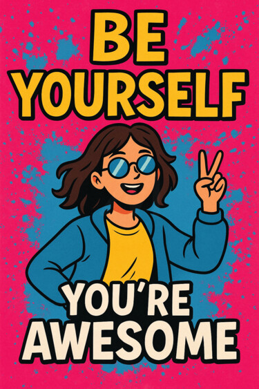 "Jesteś super" başlıklı Dijital Sanat Radoslaw Szuprytowski tarafından, Orijinal sanat, 2D Dijital Çalışma artwork_cat. üzer…