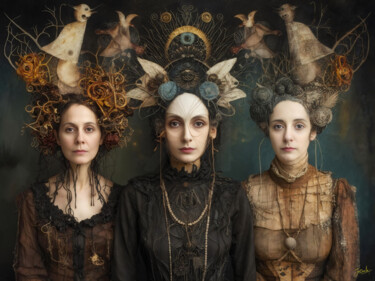 Arts numériques intitulée "LAS TEJEDORAS DEL D…" par Jecaslo, Œuvre d'art originale, Photographie numérique