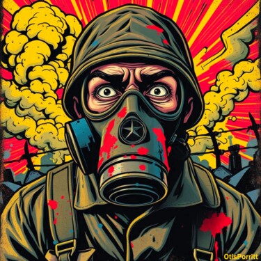 Digitale Kunst mit dem Titel "ALL QUIET ON THE WE…" von Otis Porritt, Original-Kunstwerk, 2D digitale Arbeit