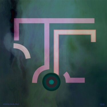 Arte digital titulada "nada visual vi-gita…" por Ojolo, Obra de arte original, Pintura Digital