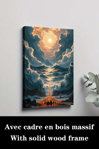 "Surreal Ocean Path…" başlıklı Baskıresim 江华 梁 tarafından, Orijinal sanat, Mürekkep püskürtmeli Ahşap Sedye çerçevesi üzerin…