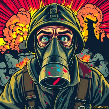 Arte digital titulada "ALL QUIET ON THE WE…" por Otis Porritt, Obra de arte original, Trabajo Digital 2D