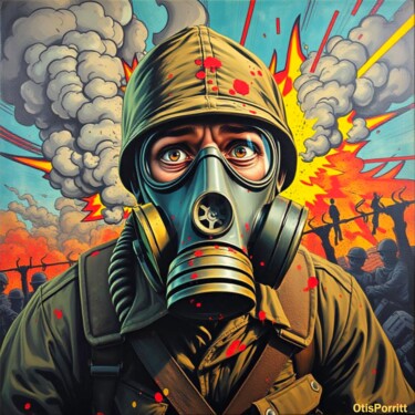 Arte digital titulada "ALL QUIET ON THE WE…" por Otis Porritt, Obra de arte original, Trabajo Digital 2D