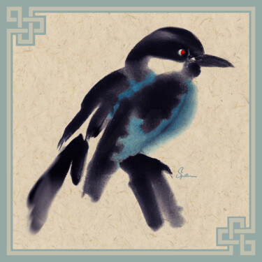 Цифровое искусство под названием "The Fisher" - Van Evan Fuller, Подлинное произведение искусства, Цифровая живопись