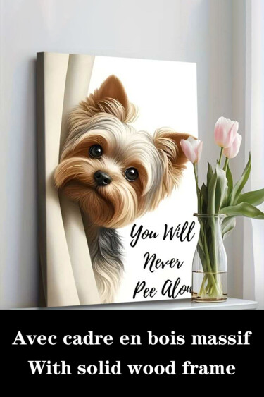 "Or UnYorkshire Terr…" başlıklı Baskıresim 江华 梁 tarafından, Orijinal sanat, Mürekkep püskürtmeli Ahşap Sedye çerçevesi üzeri…