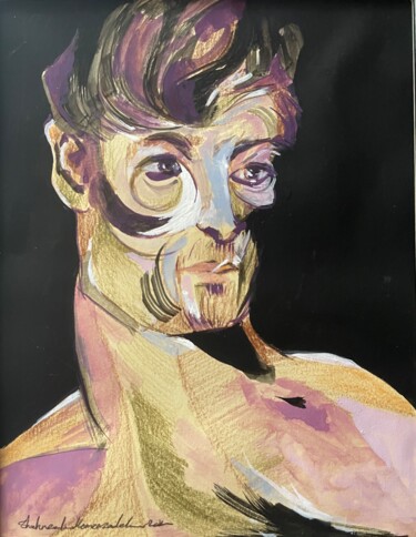 "Olive Green" başlıklı Tablo Shahrzad Momenzadeh tarafından, Orijinal sanat, Guaş boya