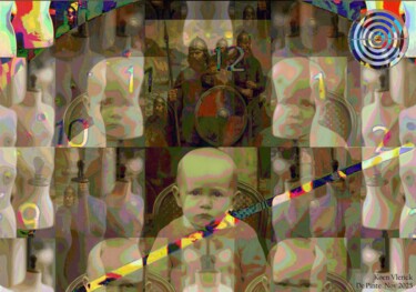 Arte digital titulada "hohoholtetijd tiktik" por Koen Vlerick, Obra de arte original, Trabajo Digital 2D