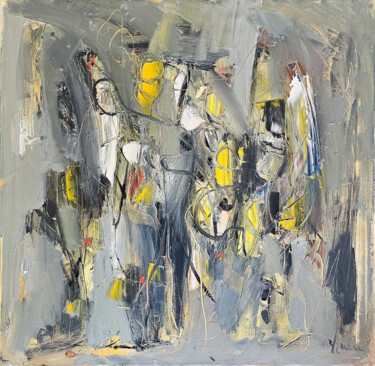 "Grey Symphony" başlıklı Tablo Vlas Ayvazyan tarafından, Orijinal sanat, Petrol Ahşap Sedye çerçevesi üzerine monte edilmiş