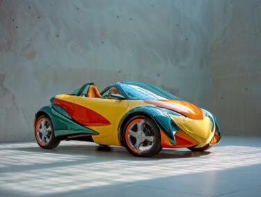 Arts numériques intitulée "Prisma racer" par Thomas Thomopoulos, Œuvre d'art originale, Image générée par l'IA
