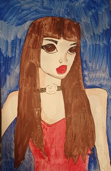 "Iconic" başlıklı Tablo Ashton Knighting tarafından, Orijinal sanat, Guaş boya