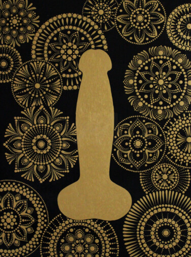 Painting titled "Divine Masculine 3" by Kseniia Makliuchenko, Original Artwork, Acrylic