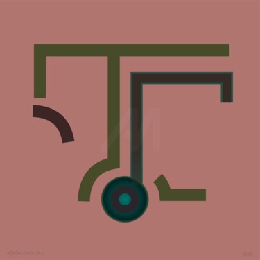 Arte digital titulada "nada visual vi-gita…" por Ojolo, Obra de arte original, Pintura Digital