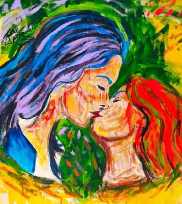 "The kiss 2025" başlıklı Tablo João Miranda tarafından, Orijinal sanat, Akrilik