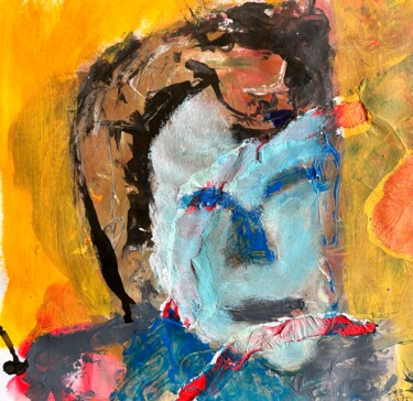 Peinture intitulée "Malgré tout, je tie…" par Michel Teulé, Œuvre d'art originale, Acrylique