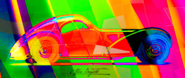Arts numériques intitulée "Bugatti-type-57sc-a…" par Gaudi .C, Œuvre d'art originale, Travail numérique 2D