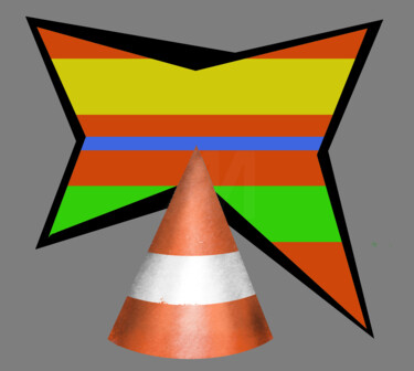 Abstract On A Traffic Cone