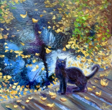 "Reflection of autumn" başlıklı Tablo Liana Kharchenko tarafından, Orijinal sanat, Petrol
