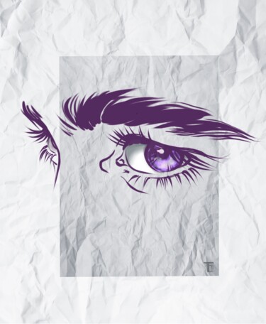 Peinture intitulée "Eyes of Mystery – M…" par Tati Bugreeva, Œuvre d'art originale, Acrylique